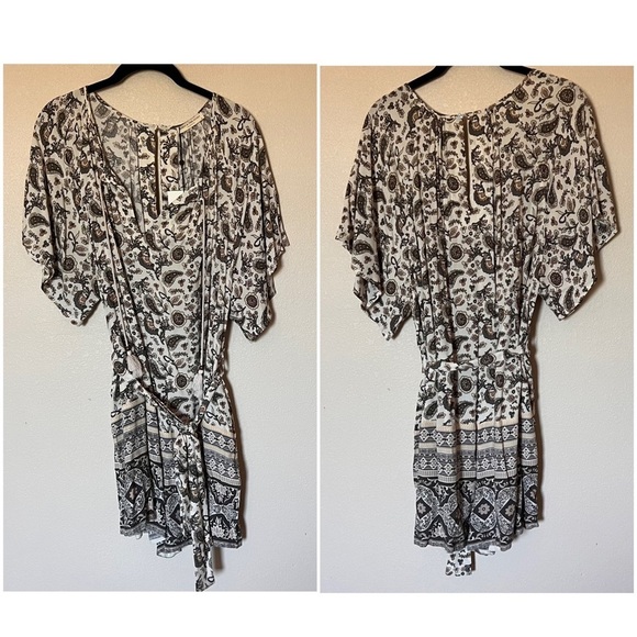 NWT Spell & The Gypsy Collective Journey Flounce Sleeve Paisley Playsuit Romper - Picture 4 of 17